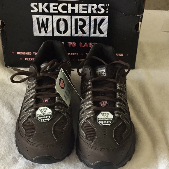skechers for work 77055 cankton athletic steel toe work sneaker